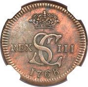 1⁄16 Real - Carlos III Pattern, Copper obverse image