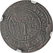 4 Maravedis - Carlos I, Mexico, 1536-1538 reverse image
