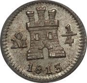 ¼ Real - Carlos IV / Fernando VII obverse image