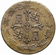 ¼ Real "Señal" - Fernando VII, Mexico, 1814-1821 reverse image