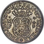 ½ Real - Felipe V obverse image