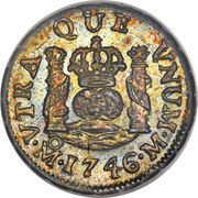 ½ Real - Felipe V, Mexico, 1742-1747 reverse image