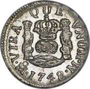 ½ Real - Fernando VI, Mexico, 1747-1760 reverse image