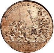 1 Penny reverse image