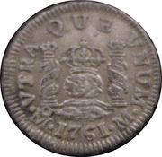½ Real - Carlos III, Mexico, 1760-1771 reverse image