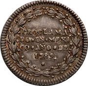 ½ Real - Carlos IV Proclamation Coinage, Mexico, 1789 reverse image