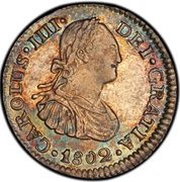½ Real - Carlos IV obverse image
