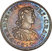 ½ Real - Fernando VII obverse image