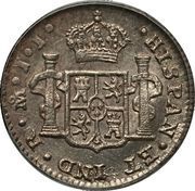 ½ Real - Fernando VII, Mexico, 1815-1821 reverse image
