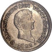½ Real - Agustín I obverse image
