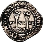 1 Real - Carlos I, Mexico, 1542-1555 reverse image