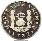 1 Real - Felipe V Pattern, Mexico, 1732 reverse image