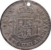1 Real - Carlos III, Mexico, 1785-1789 reverse image