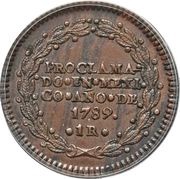 1 Real - Carlos IV Proclamation coinage reverse image