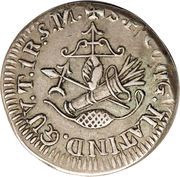 1 Real National Congress - Insurgent coinage, Mexico, 1812-1813 reverse image