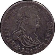 1 Real - Fernando VII Durango - Royalist coinage obverse image
