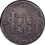 1 Real - Fernando VII Durango - Royalist coinage, Mexico, 1813-1815 reverse image