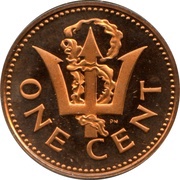 1 Cent - Elizabeth II Heavy Version reverse image