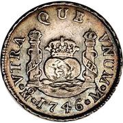 2 Reales - Felipe V, Mexico, 1742-1750 reverse image