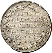 2 Reales - Fernando VII Proclamation coinage, Mexico, 1808 reverse image