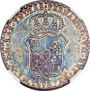 2 Reales - Fernando VII Proclamation coinage obverse image
