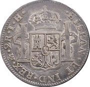 2 Reales - Fernando VII, Mexico, 1809-1811 reverse image