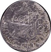 2 Reales LCM - Royalist countermarked coinage obverse image