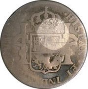 2 Reales Osorno - Insurgent countermarked coinage, Mexico, 1809-1822 reverse image