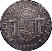 2 Reales - Fernando VII Zacatecas - Royalist Coinage obverse image