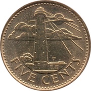 5 Cents Magnetic reverse image