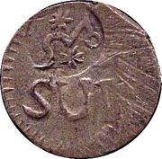 2 Reales Morelos - Insurgent countermarked coinage obverse image