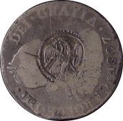2 Reales Vicente Guerrero - Insurgent countermarked coinage obverse image