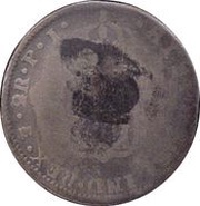 2 Reales Vicente Guerrero - Insurgent countermarked coinage, Mexico, 1816-1821 reverse image
