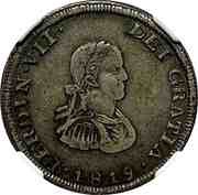 2 Reales - Fernando VII Zacatecas - Royalist Coinage obverse image