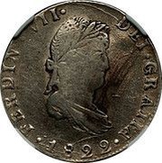 2 Reales - Fernando VII Guanajuato - Royalist Coinage obverse image