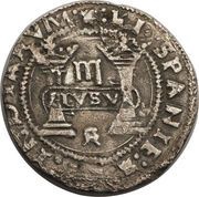 3 Reales - Carlos I, Mexico, 1536 reverse image