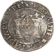 4 Reales - Carlos I, Mexico, 1536-1541 reverse image