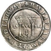4 Reales - Carlos I, Mexico, 1542-1555 reverse image