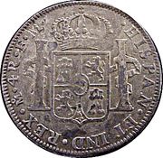 4 Reales - Carlos III, Mexico, 1785-1789 reverse image