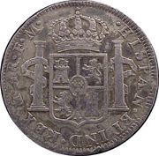 4 Reales - Carlos IV Numeral IV, Carlos III portrait, Mexico, 1789-1790 reverse image
