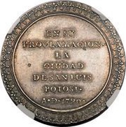 4 Reales - Carlos IV Proclamation coinage, Mexico, 1790 reverse image