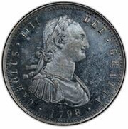 4 Reales Medal Pattern; Carlos IV; Silvered Brass obverse image