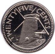 25 Cents - Elizabeth II Independence reverse image