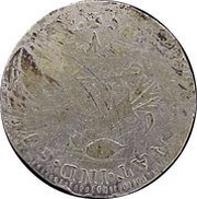 4 Reales National Congress - Insurgent coinage, Mexico, 1813 reverse image