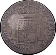 4 Reales - Fernando VII Durango - Royalist coinage, Mexico, 1814-1817 reverse image