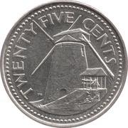 25 Cents Magnetic reverse image