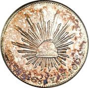 4 Reales, Mexico, 1827-1870 reverse image