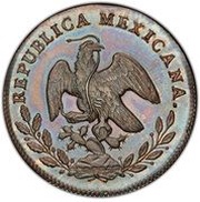 4 Escudos Pattern; Copper obverse image