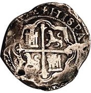 8 Reales - Felipe II, Mexico, 1556-1598 reverse image
