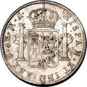 8 Reales - Carlos III, Mexico, 1772-1789 reverse image